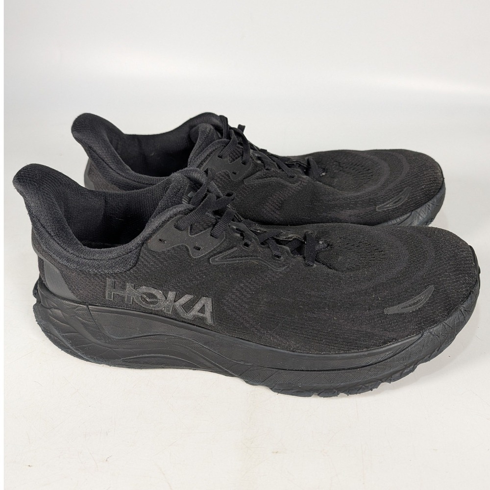 Hoka Arahi 6 Wide Triple Black Running Shoes Mens 12.5 2E 1168710 BBLC